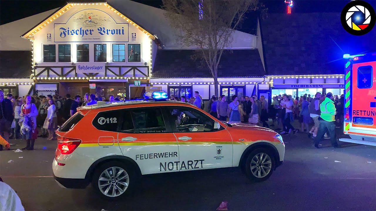 [Oktoberfest] Rettungsdienst München - Munich Ambulances responding
