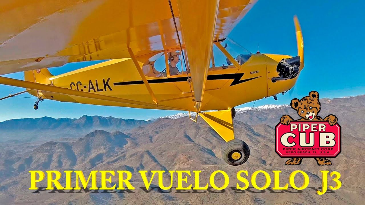 Primer vuelo solo PIPER J3 