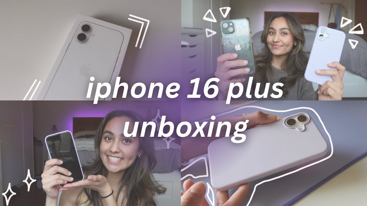 iPhone 16 Plus 2025 (white) unboxing & review!! 🤍