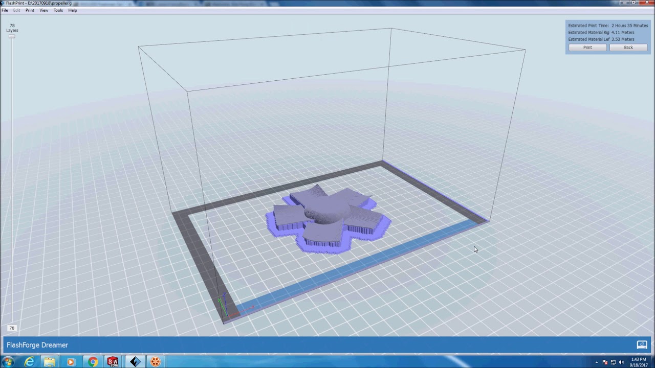 FlashPrint 3D printing