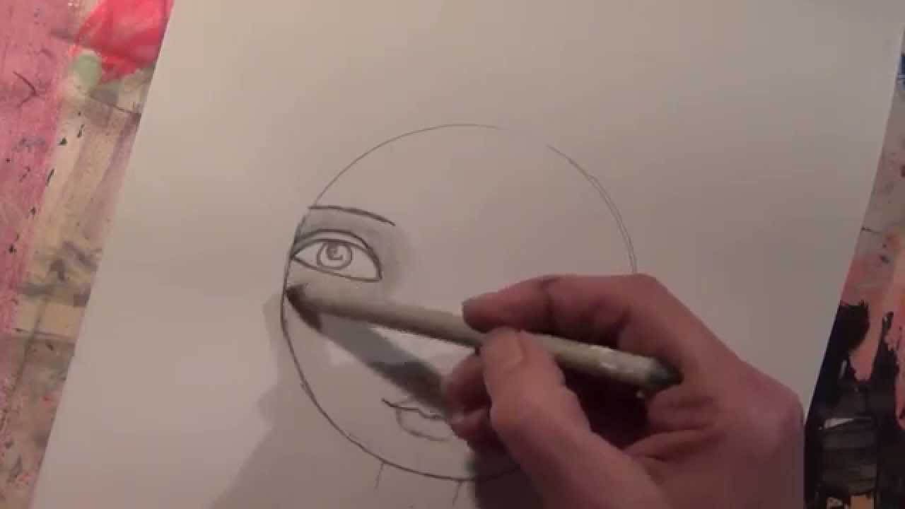 Whimsy Face drawing and shading deel 2