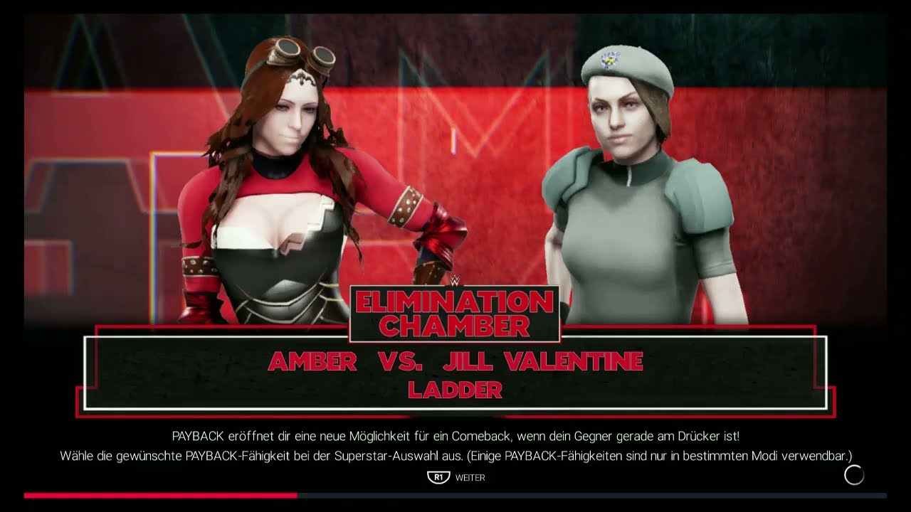 Amber [Genshin Impact] vs. Jill Valentine [Resident Evil] ★ LADDER ★ [WWE2K19]