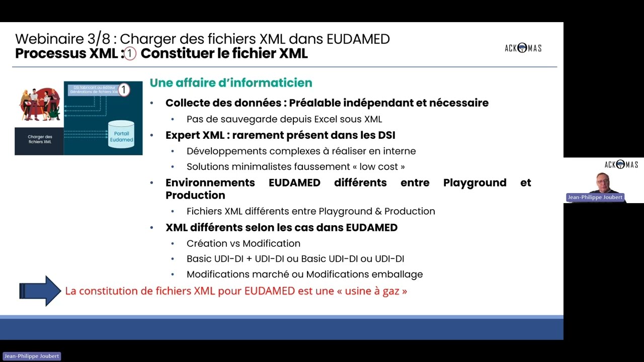 Webinaire – Charger des fichiers XML dans EUDAMED