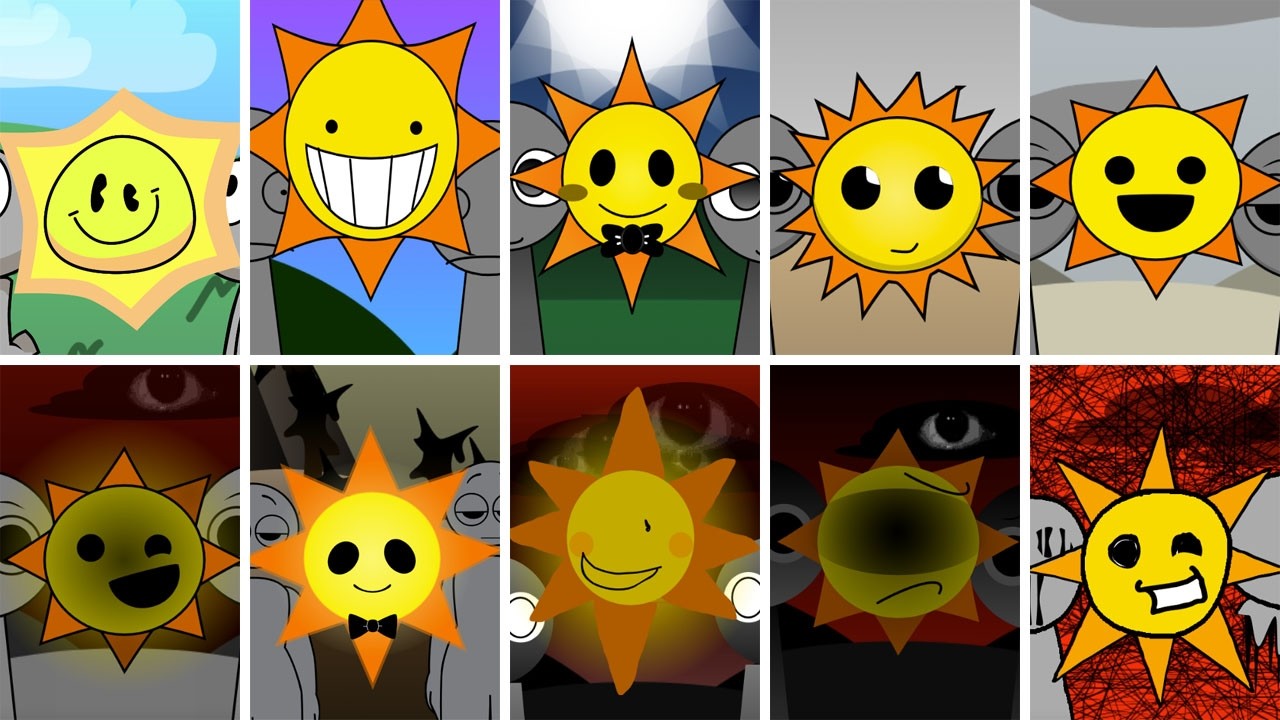 Incredibox - Sprunki but ONLY MR SUN in ALL Different Mods