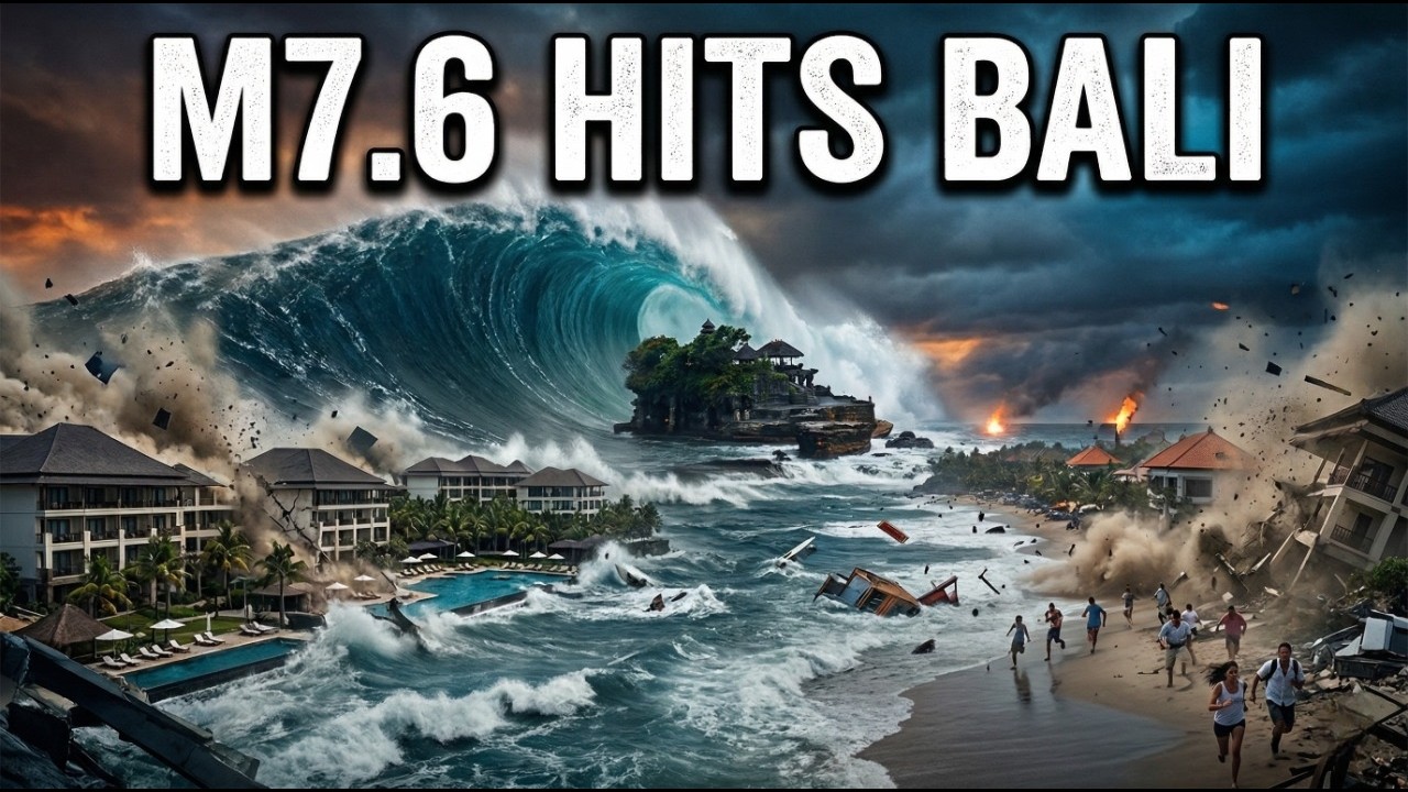 Bali Earthquake & Tsunami 2026 &mdash; M7.6 AI Cinematic Simulation