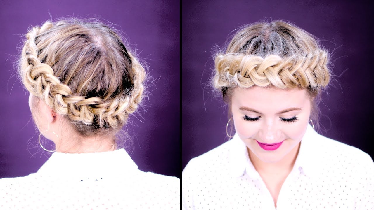 HOW TO HALO/CROWN DUTCH BRAID SHORT HAIR TUTORIAL