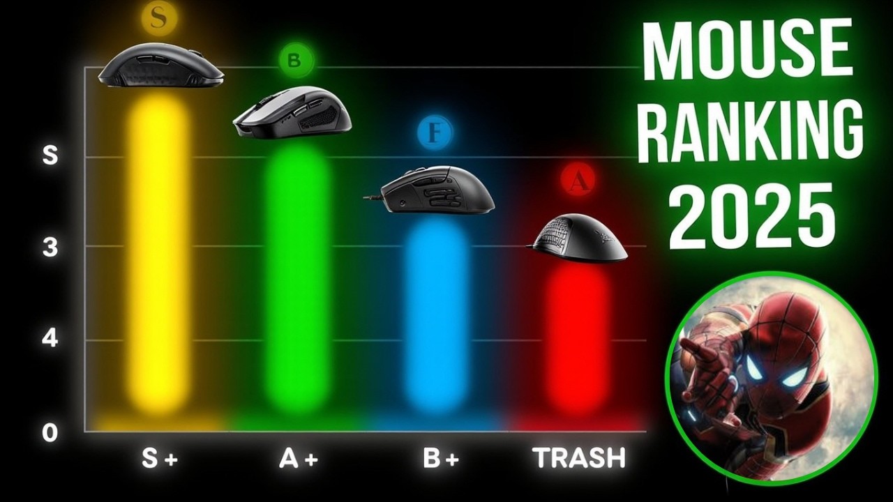 RANKING DOS MELHORES MOUSES GAMER 2025 ! ( Opinião Sincera )