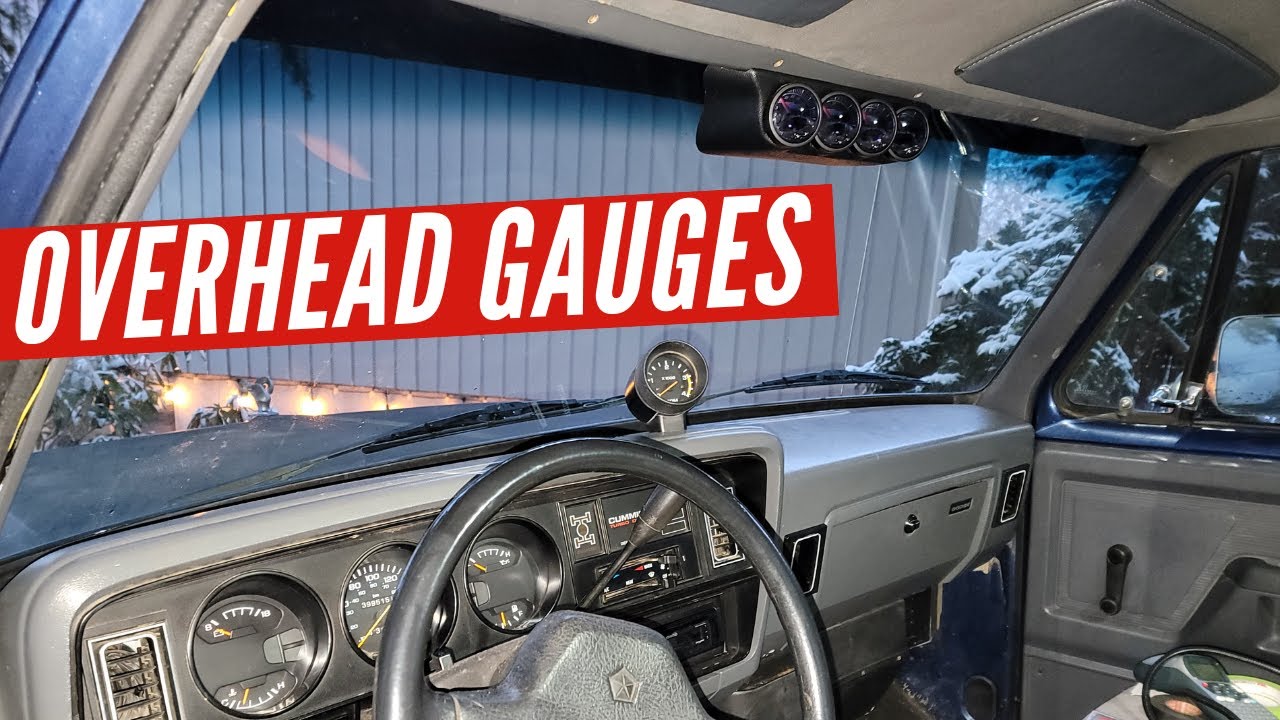 Glowshift Elite 10 Overhead Gauges | 1st Gen Cummins