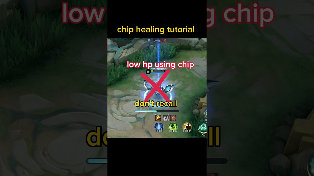 chip healing tutorial 😱#shorts #mlbb #mobilelegends
