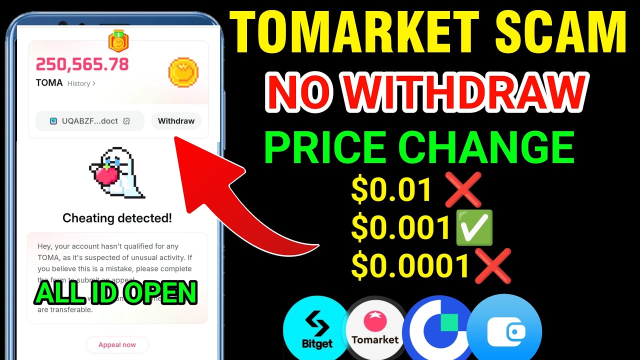 Tomarket New Price | Tomarket Withdraw in Bank | Tomarket Cheating Detected Problem Solved