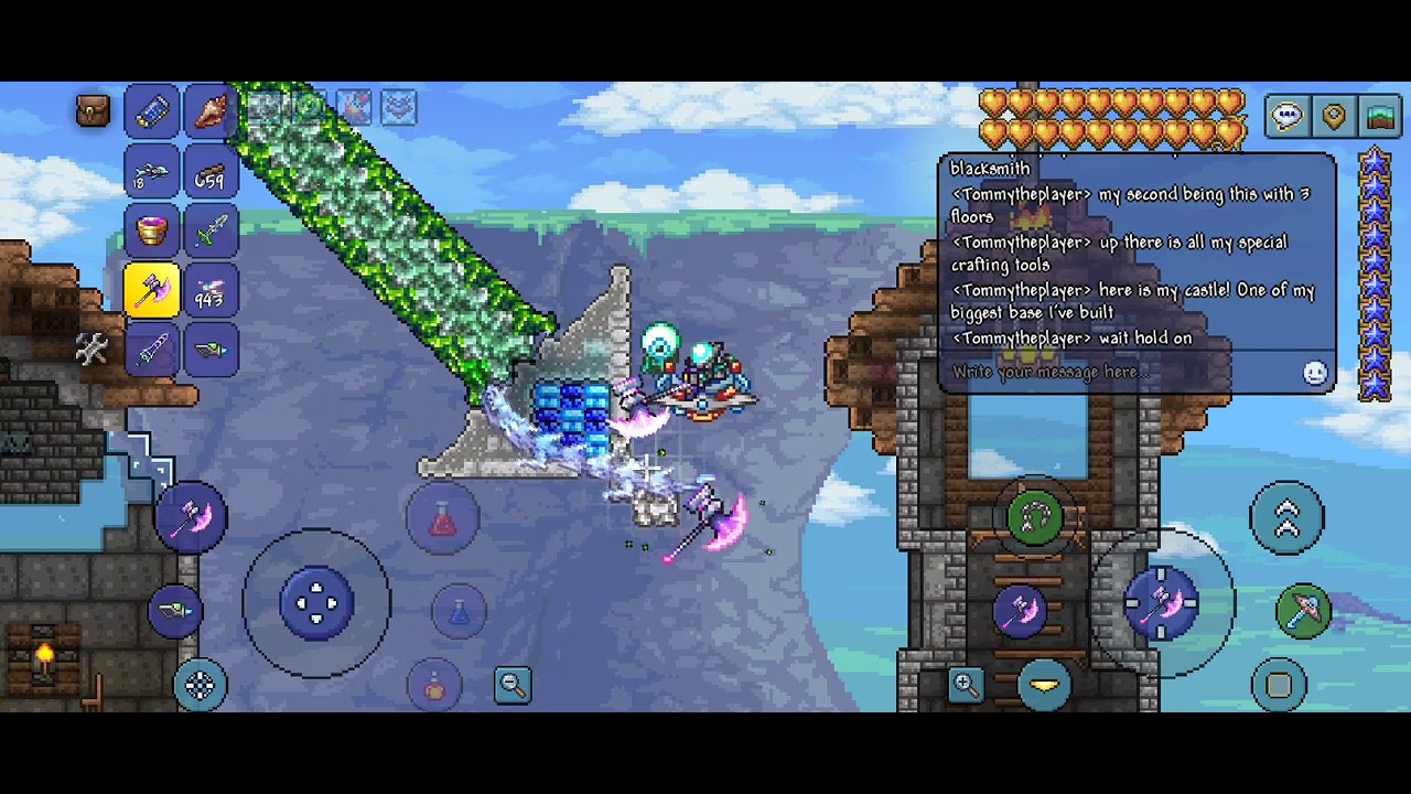 My terraria world showcase:)