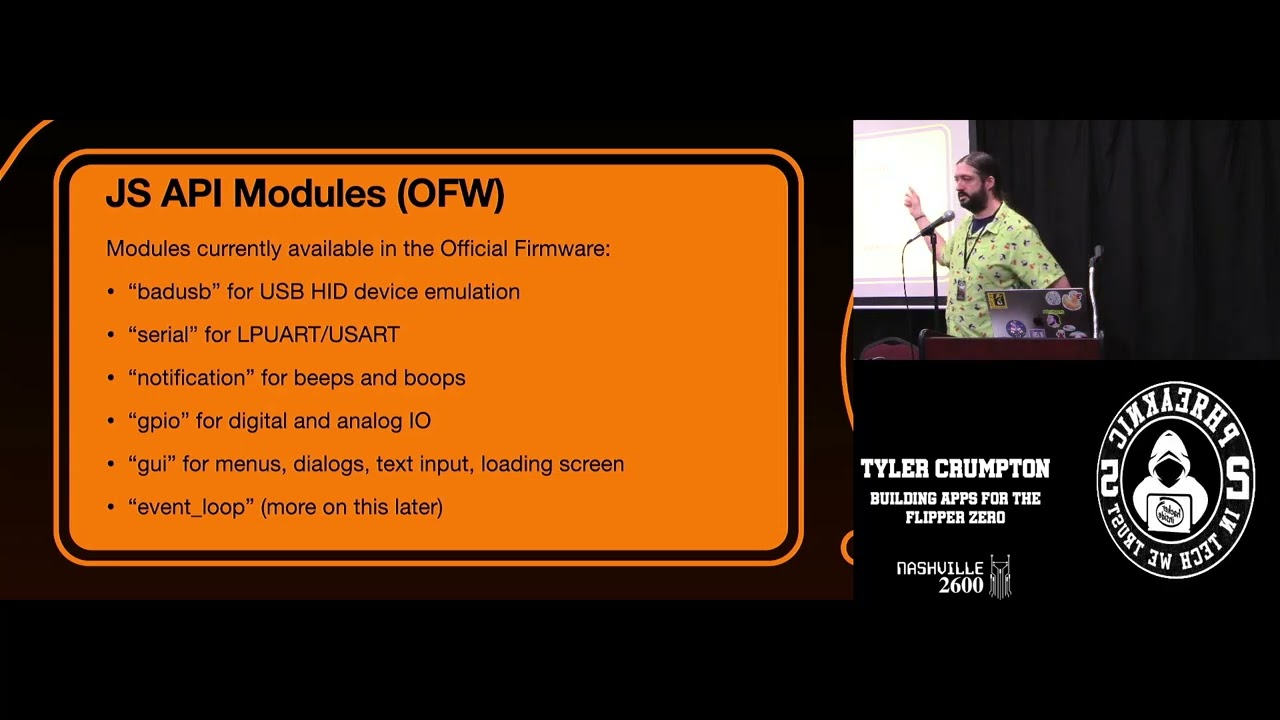 PhreakNIC25 - Tyler Crumpton - Building Apps for the Flipper Zero (the easy way!)