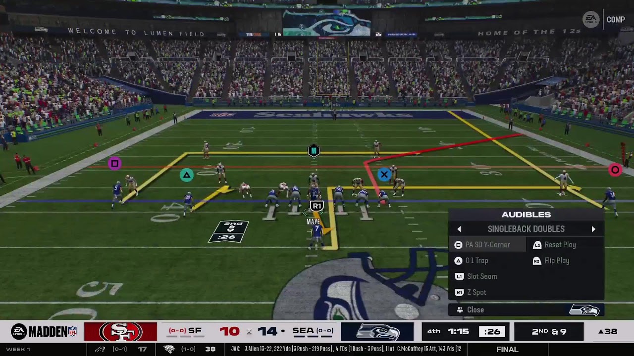 Madden 26 Online leauge wk. 1 (cpu)