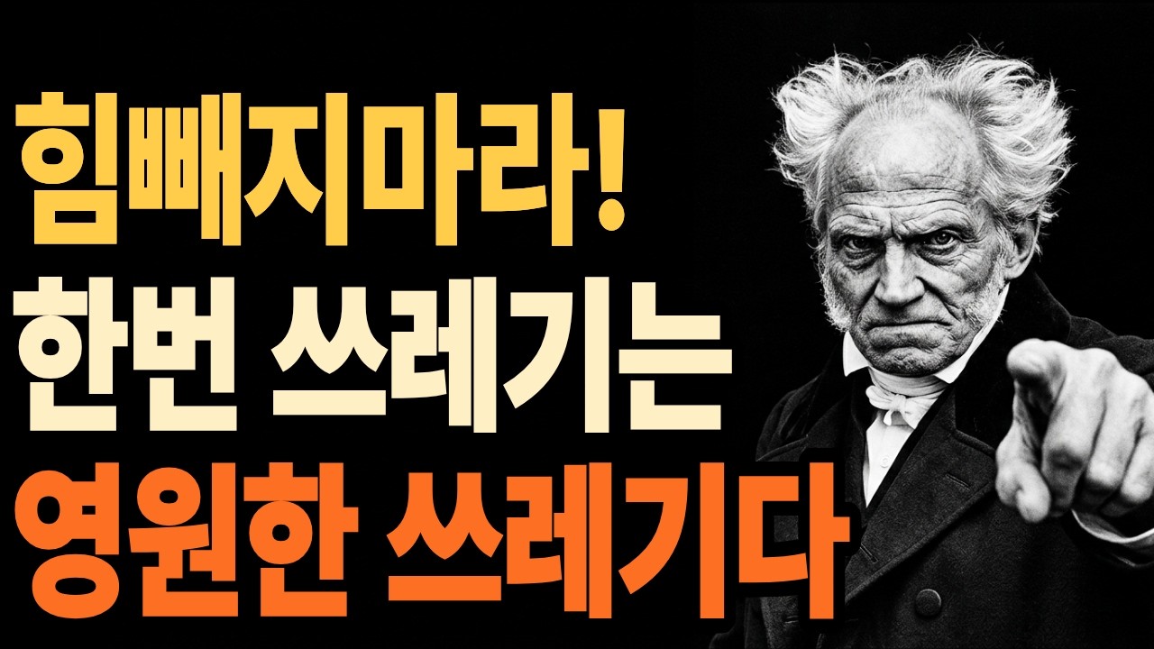 🌙틀어놓고 주무세요 '쇼펜하우어가 말하는 인간 본성의 서늘한 진실 풀스토리입니다'