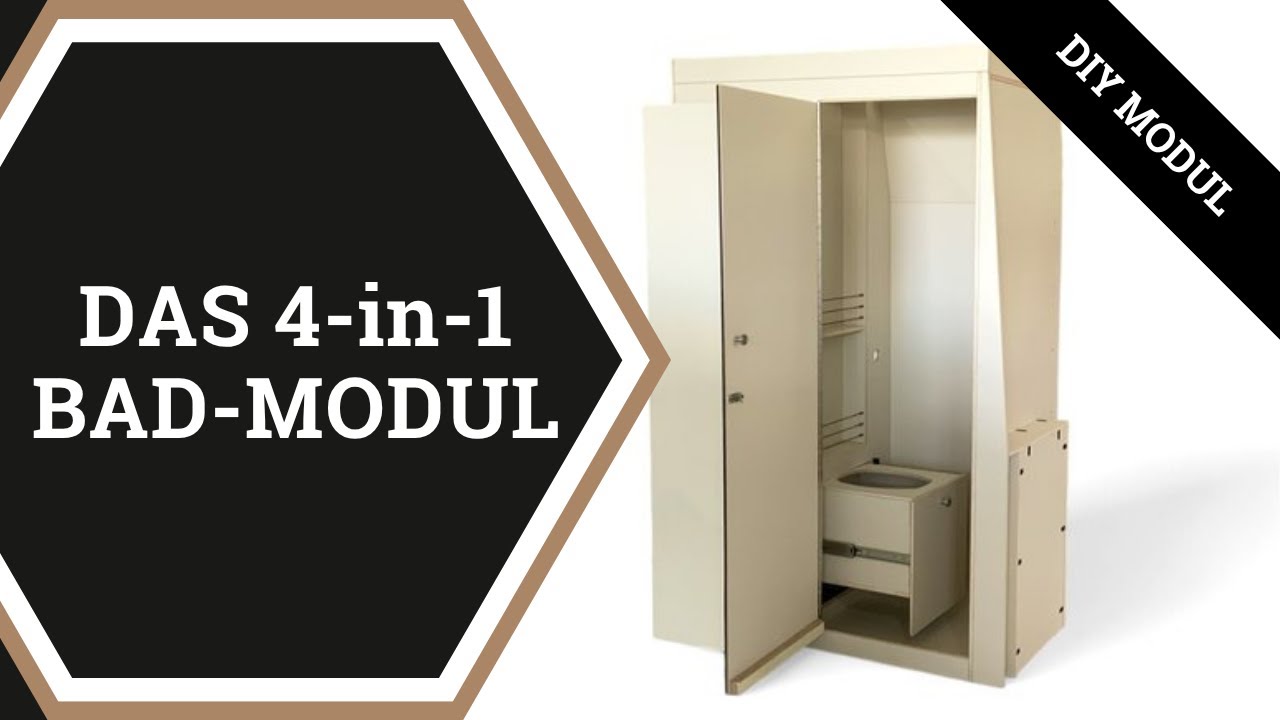 Unser 4-in-1 Badmodul 🚿💡 Dusche, WC & Kleiderschrank kompakt vereint | Jetzt auch f&uuml;r Selbstausbauer