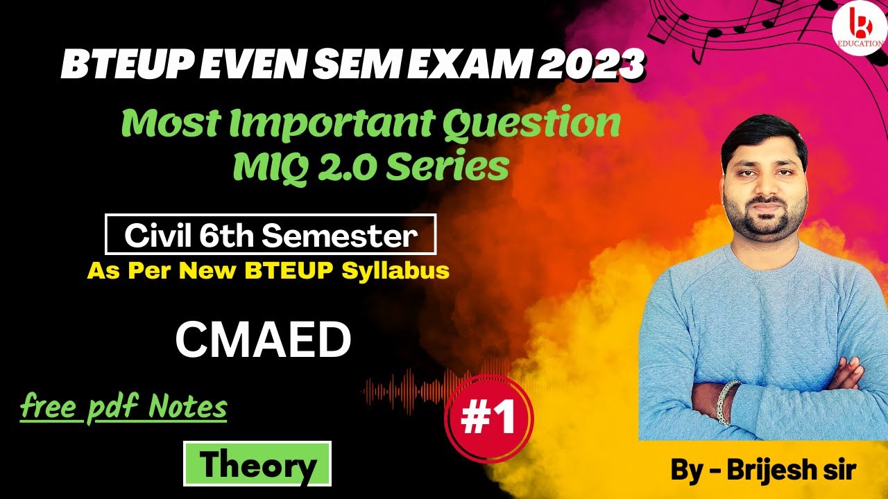 CMAED #1 | MIQ 2.0 Series | Most Important Question | previous year question paper Solution