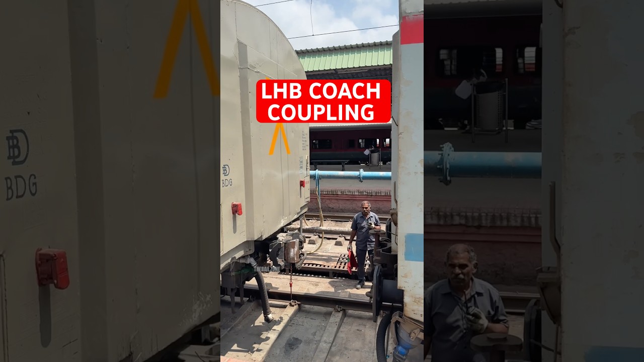 LHB to LHB Coach Coupling in one shot 