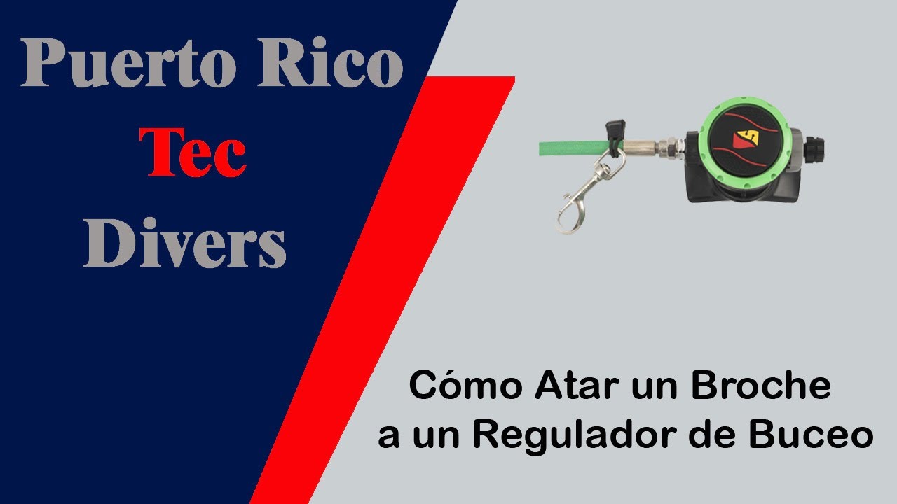 Cómo Atar un Broche a un Regulador de Buceo