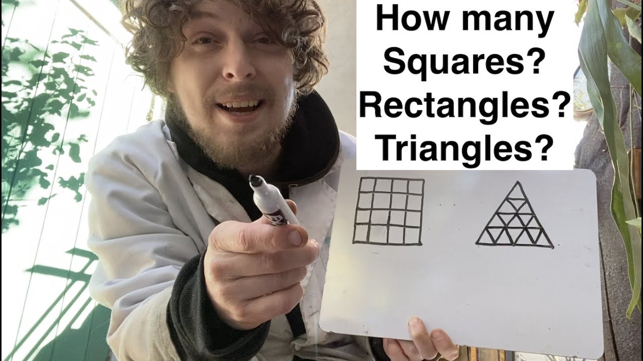 How Many Squares/Rectangles/Triangles Are in Different Grids?