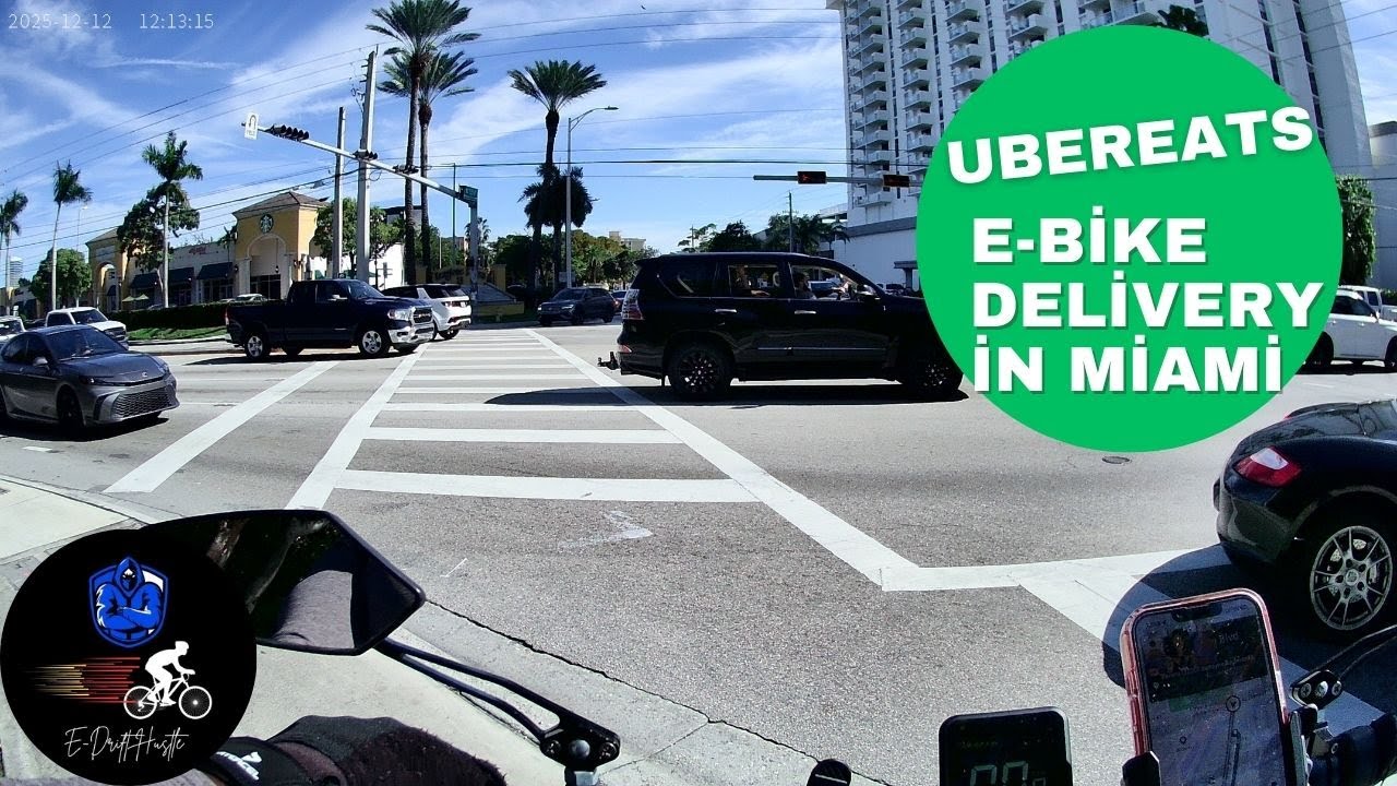 E-BIKE DELIVERY IN MIAMI UBEREATS POV