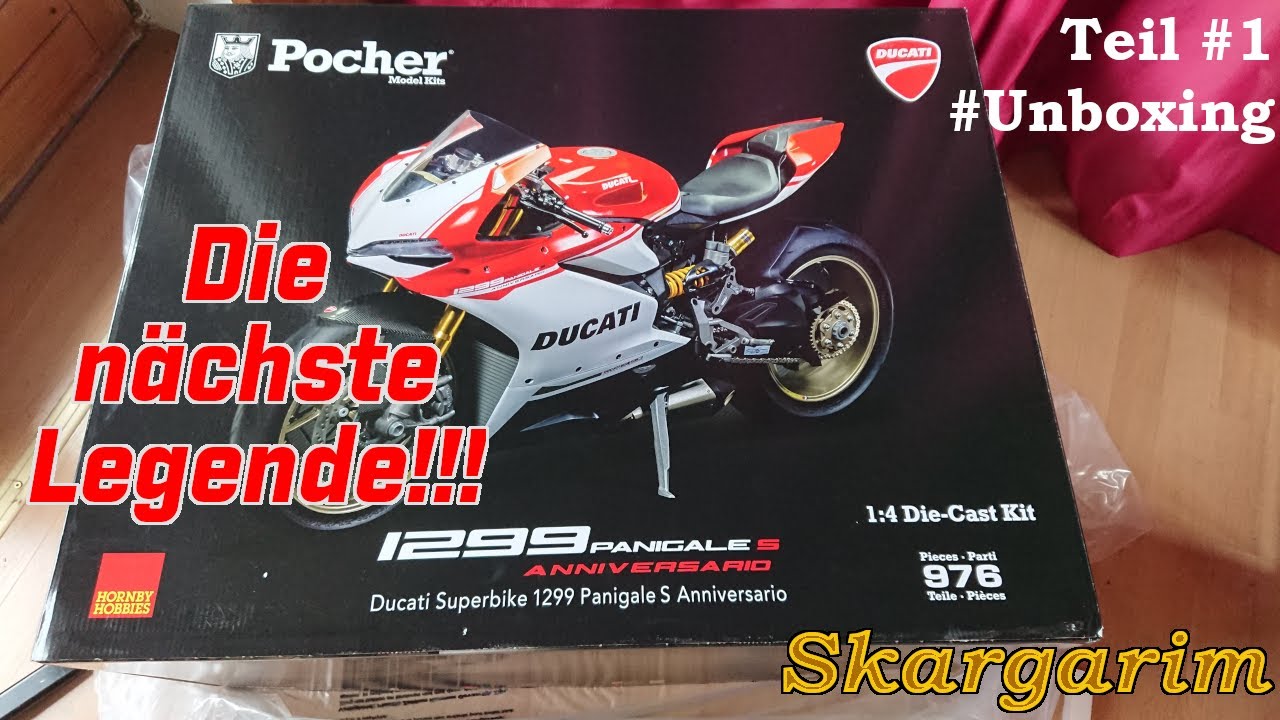 Noch eine Legende! #Unboxing Ducati 1299 Panigale S Anniversario im Maßstab 1:4 (Pocher)