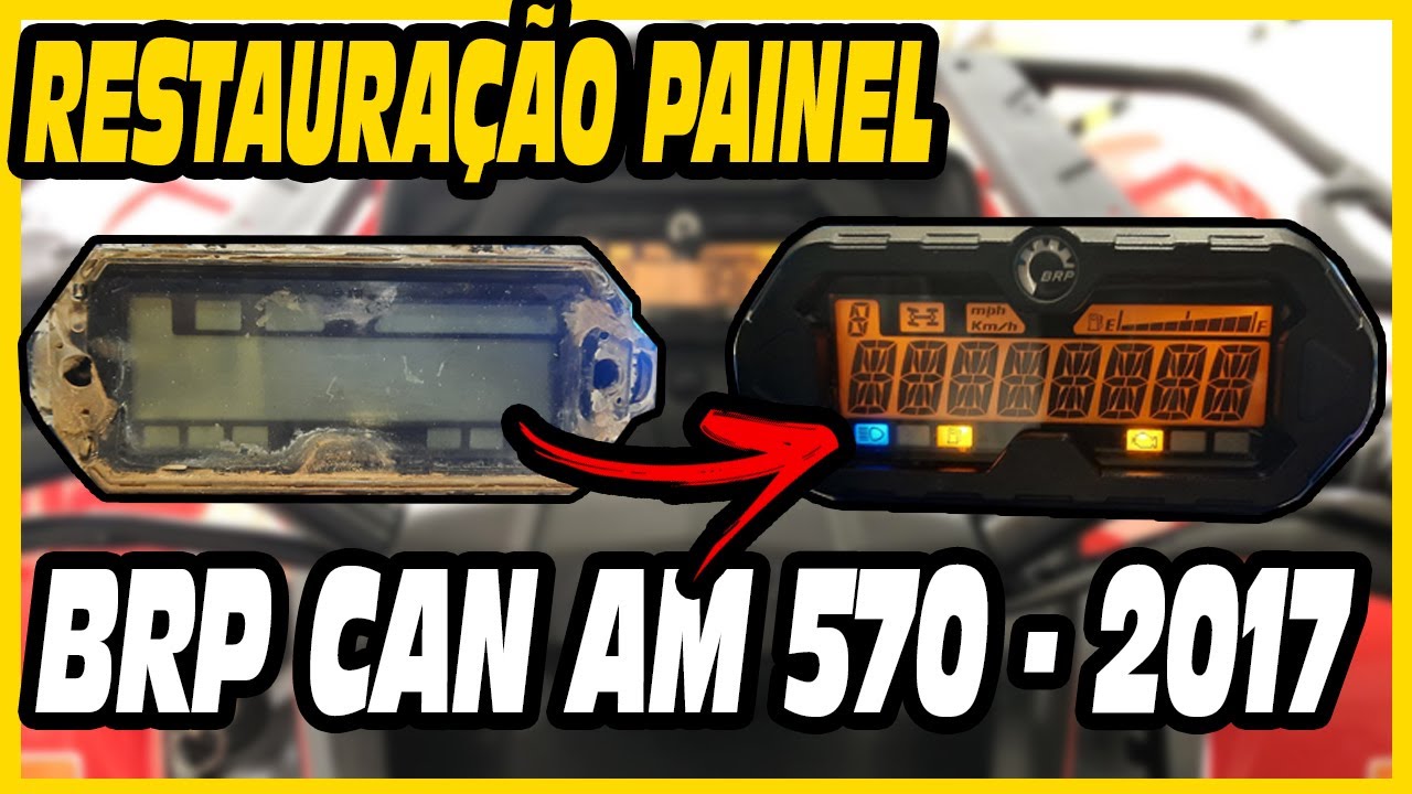 DEFEITO PAINEL BRP QUADRICICLO CANAM OUTLANDER 570 - RRRR DISPLAY APAGADO GAUGE 