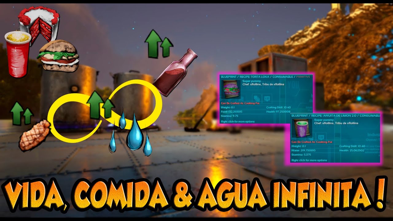VIDA, COMIDA & AGUA INFINITOS EN SERVIDORES OFICIALES! LO MEJOR PARA RAIDEOS & BOSSES