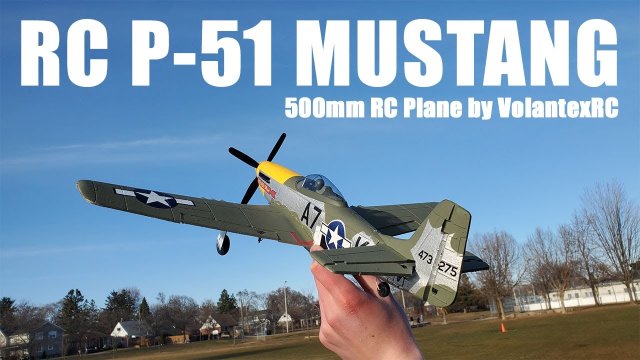 VolantexRC 500mm P-51 Mustang Review + Maiden Flight!!
