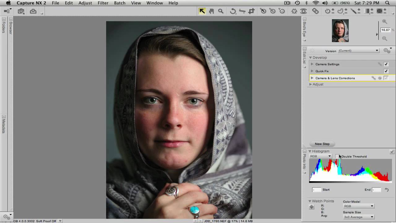 Capture NX 2 Tutorial: Portrait Retouch