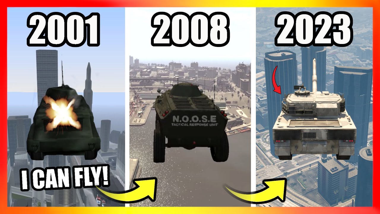 Evolution of TANKS LOGIC #2 in GTA Games! (2001 → 2023)