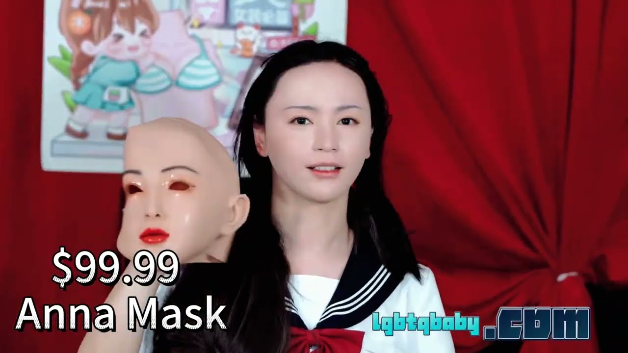 LGBTQBABY realistic silicone female mask Anna Disguise Mask for crossdresser cosplay #maskdoll