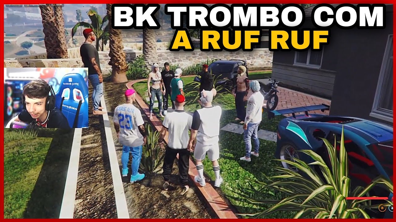BK ENTRO NO CDA E TROMBO COM A RUF RUF | FC BKINHO CLIPES