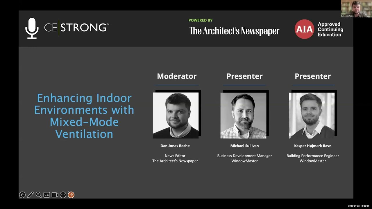 CE Strong Webinar: Enhancing Indoor Environments with Mixed Mode Ventilation