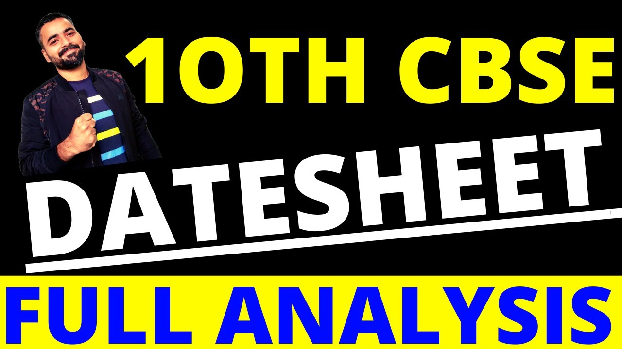 CLASS 10 BOARD EXAM 2021 DATESHEET || EXAM TIME TABLE ANNOUNCED