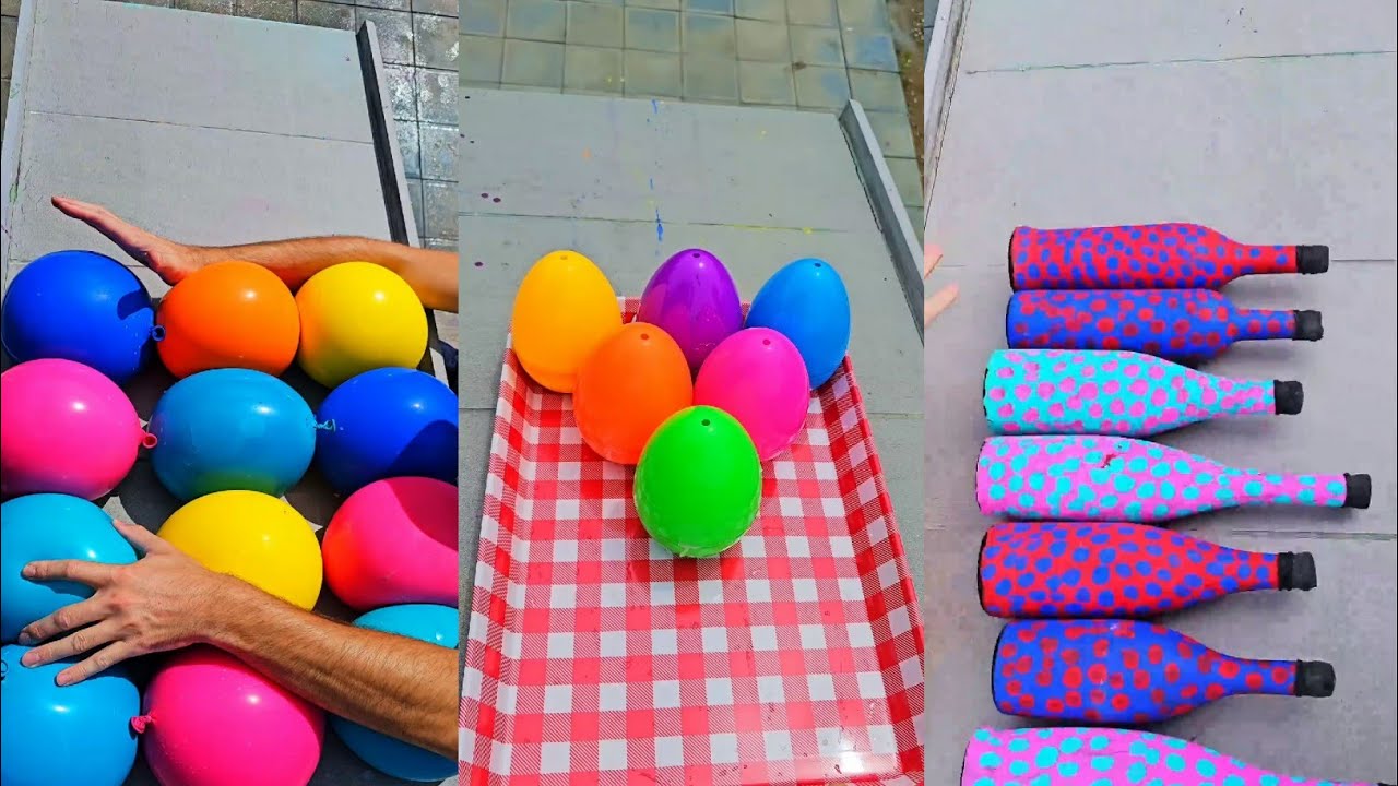 💥🍾Breaking Glass Bottle and Balloon Drops -927 | ⚠️Crushing crunchy and soft things 
