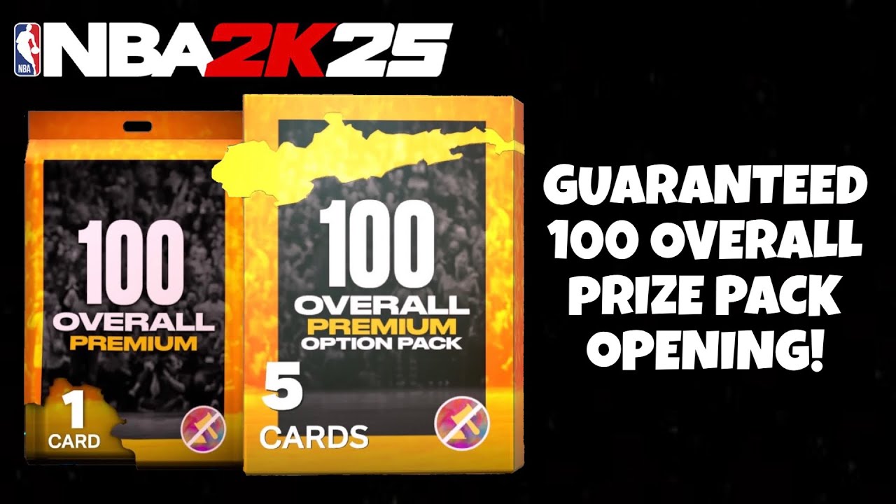SEASON 8 GUARANTEED 100 OVERALL PRIZE PACK OPENING! ( NBA 2K25 MYTEAM )
