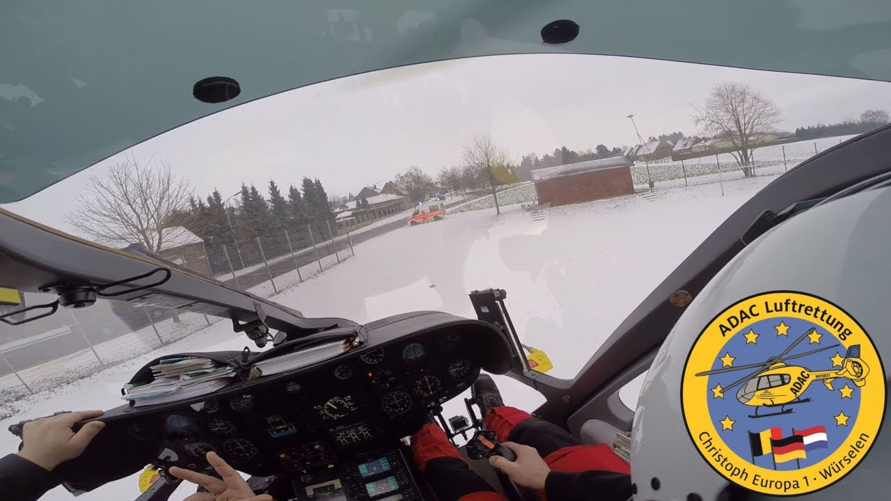 Christoph Europa 1 (EC-135) Cockpit: Einsatz in Erkelenz