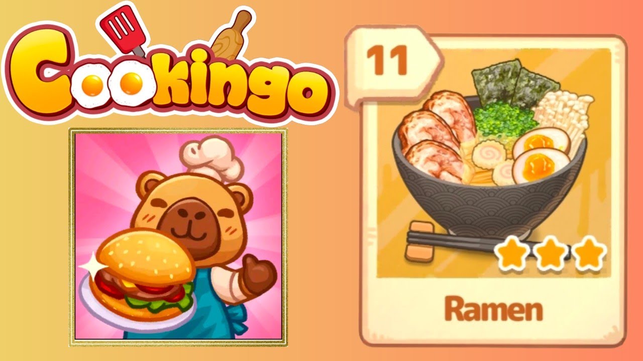 Cookingo perfect meal level 11 solution walkthrough ( ramen ) 