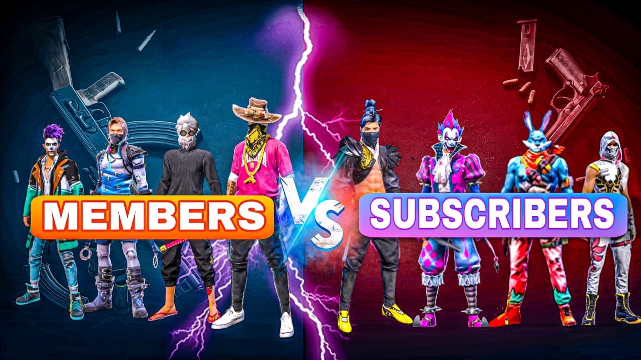 MEMBERS Vs SUBSCRIBERS FIGHT 🔥#freefirelive #shortfeed #queenff