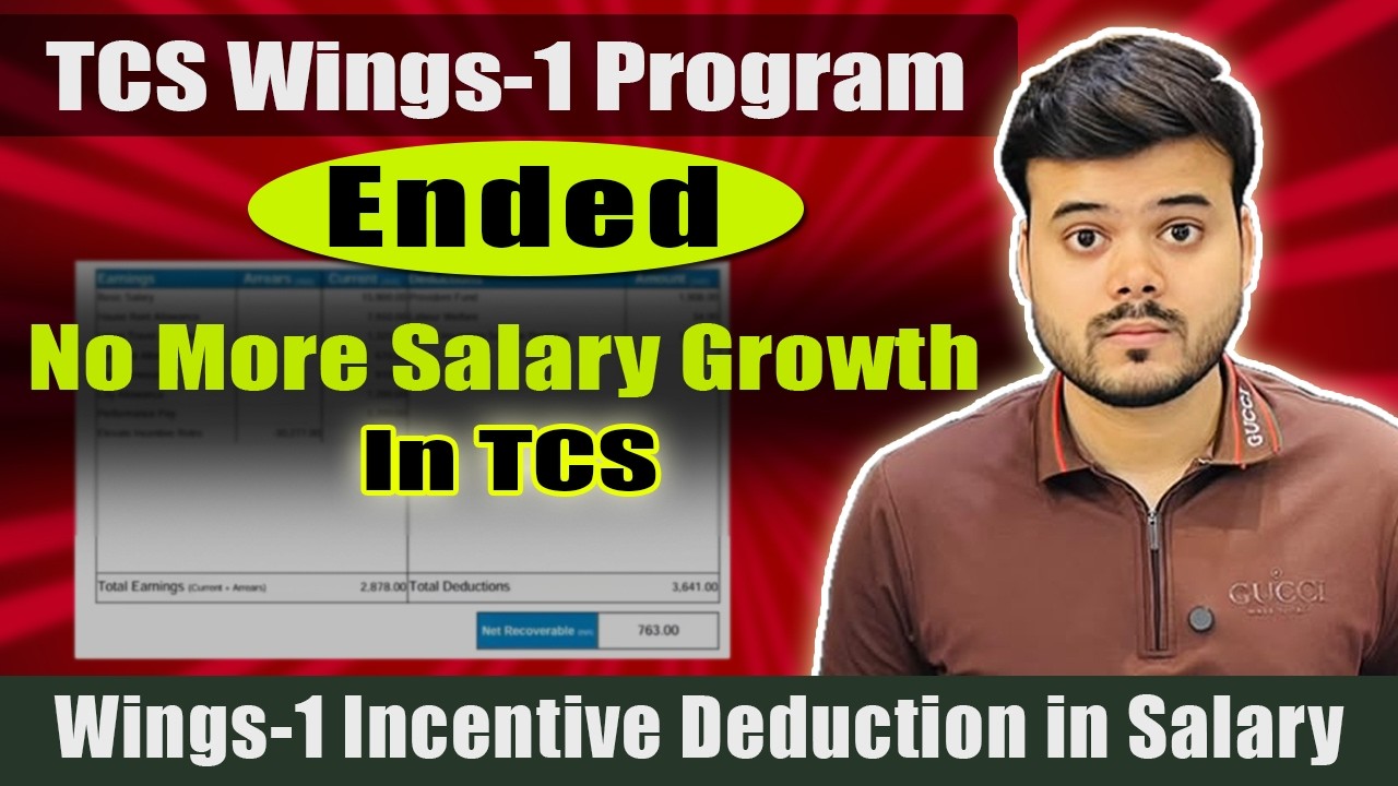 TCS Elevate Wings-1 Exam Ended 2026 | No more salary hike in TCS | Know WHY?