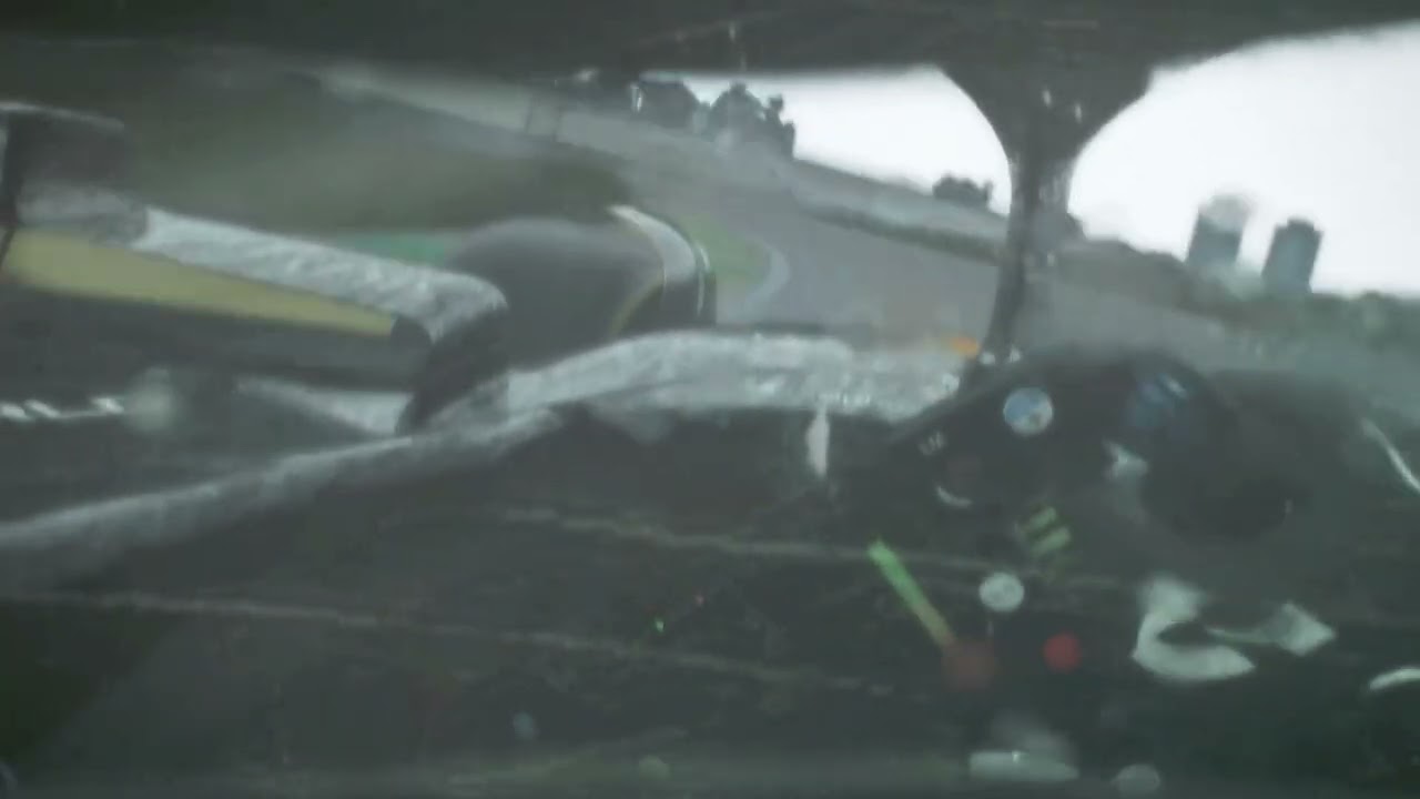 Lando norris 2024 Interlagos rainy helmet cam
