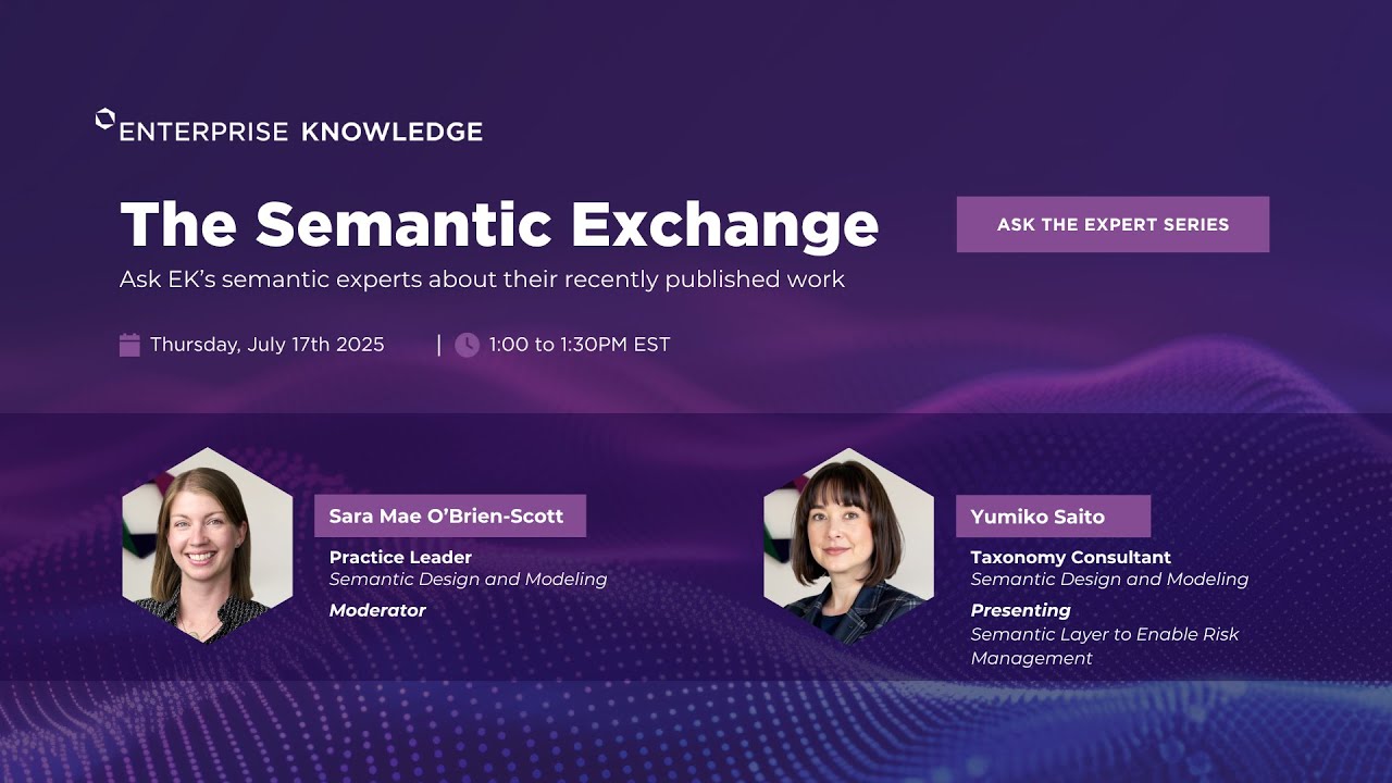 The Semantic Exchange: Semantic Layer to Enable Risk Management