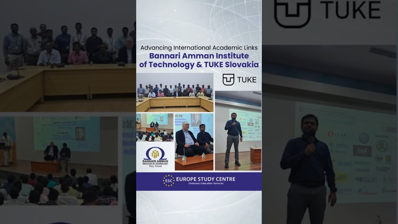 India Europe Academic Collaboration | Bannari Amman Institute & TUKE Slovakia
