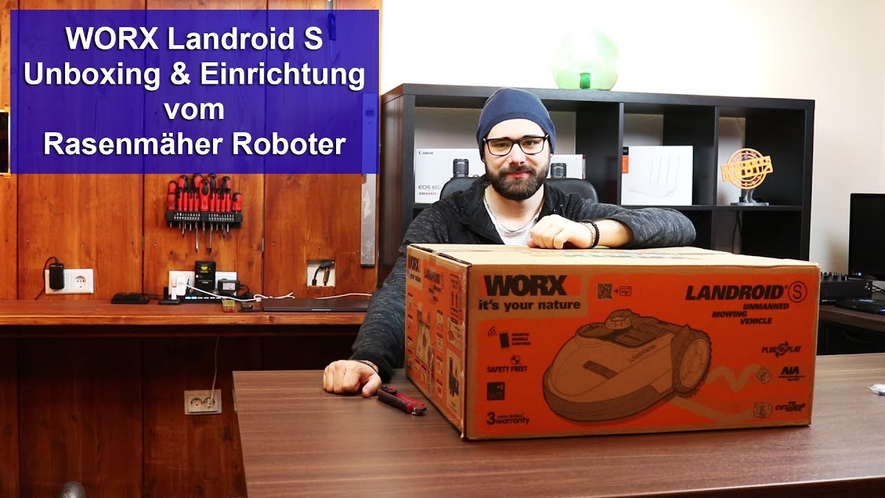 [WORX Landroid S] Unboxing und Einrichtung eines Rasenmäher Roboters [Tutorial] [HD]