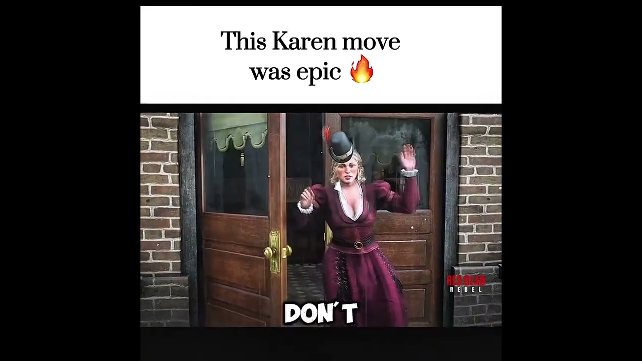 Epic move by Karen | Red Dead Redemption 2  #rdr2 #reddeadredemption2