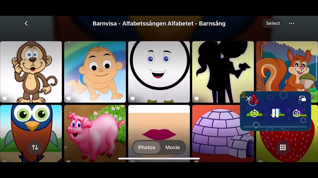 Barnvisa - Alfabetss&aring;ngen Alfabetet - Barns&aring;ng
