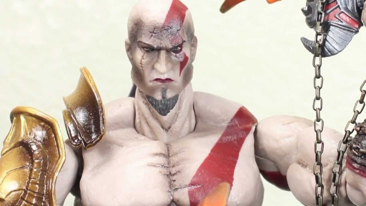 God Of War 3 Play Arts Kai Kratos Video Game Action Figure Review