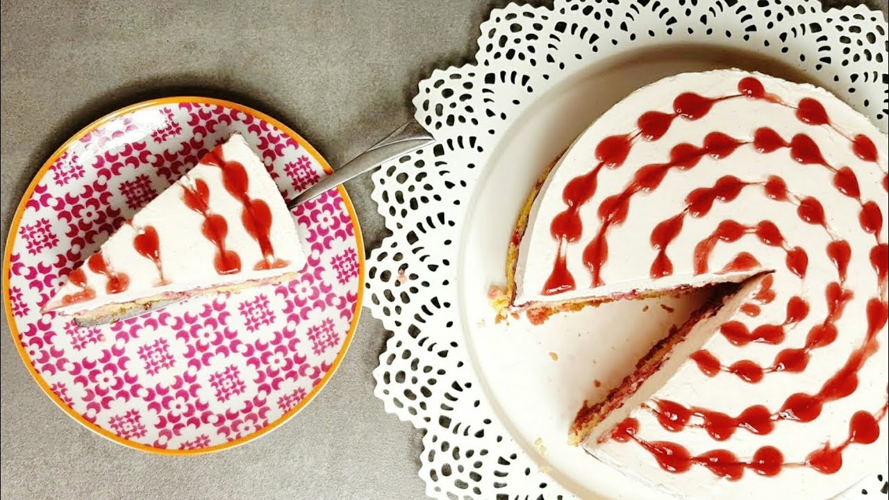 Fruchtig frische Himbeer-Quark Torte I Leckere Quark - Sahne Torte mit Himbeeren I  Himbeertorte