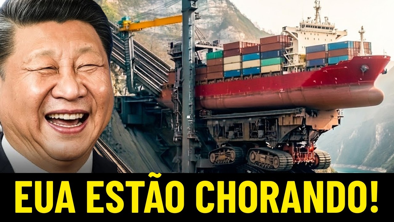 Até o presidente dos EUA ficou chocado ao ver a o Elevador de Navios fabricado na China!