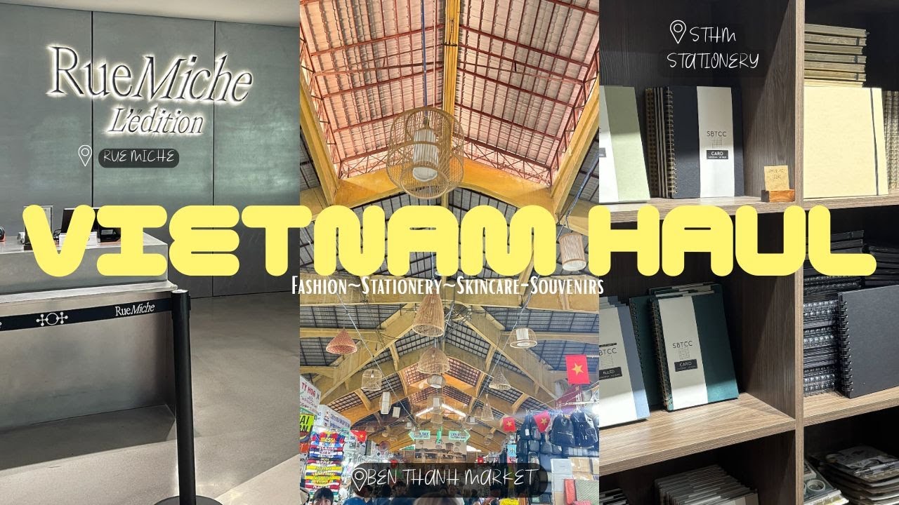 everything I bought in Vietnam haul ☆ | fashion, skincare, stationery! | @Arielle_